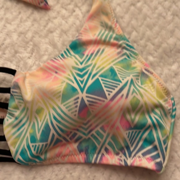 PINK Victoria Secret Women Bikini Halter Top Size Medium Halter Tie - Picture 3 of 7